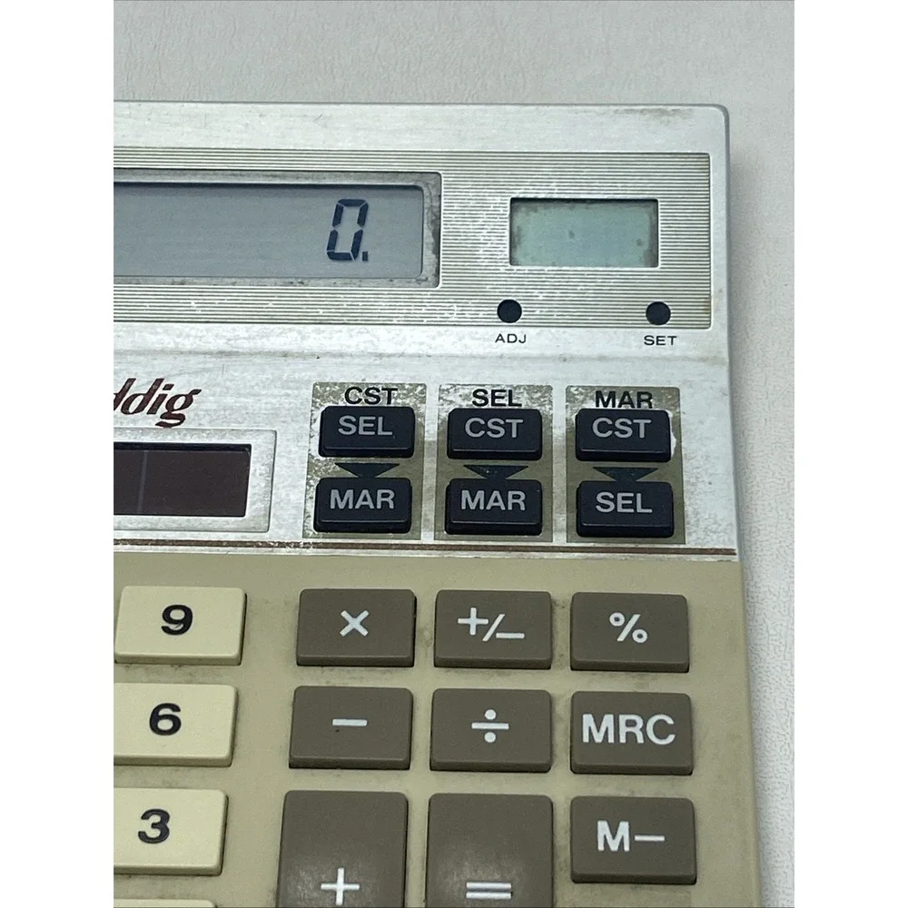 Texas Instruments BA-20 Vintage‎ Carl Buddig Calculator Profit Manager Solar